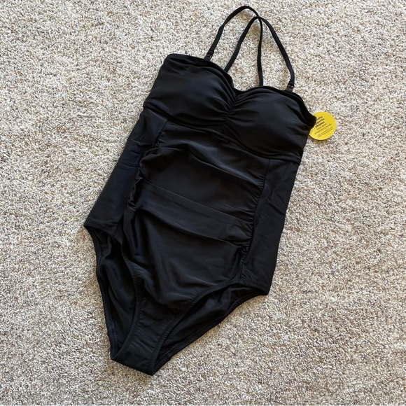 Motherhood post pregnancy compression swimsuit-clip down nursing - Picture 5 of 14
